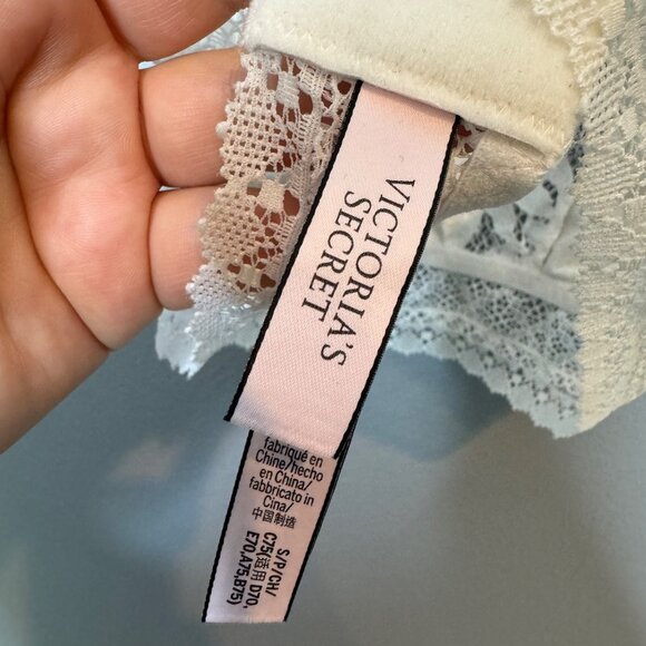 VICTORIA'S SECRET white lace bralette size S - Picture 5 of 6